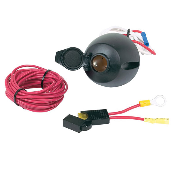 HOPKINS 12-VOLT SOCKET WITH WIRE & FUSE