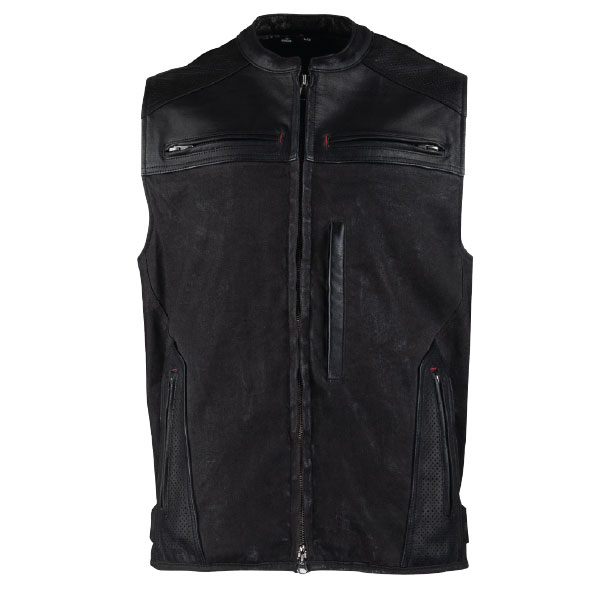 S&S TOUGH AS NAILS LEATHER/WAXED CANVAS VEST