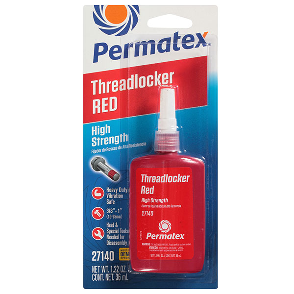 PERMATEX RED HIGH STRENGTH THREADLOCK
